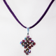 Small Cross - Theophanie-Purple Suedine - 2